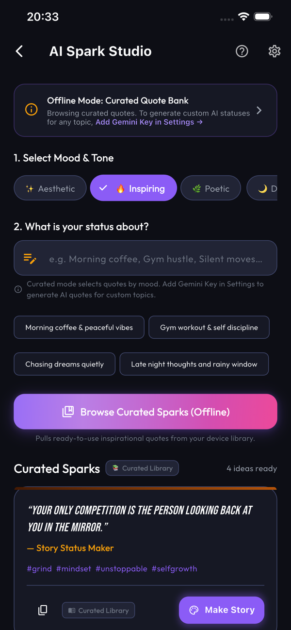 AI Spark Studio on iPhone